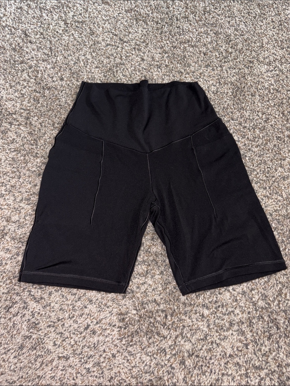 aerie Black High-Rise Bike Shorts